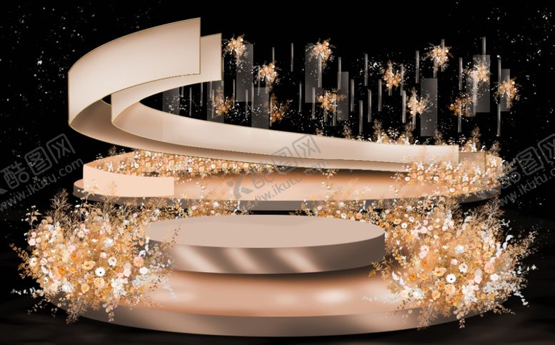 编号：89872109291541052980【酷图网】源文件下载-唯美金色婚礼效果