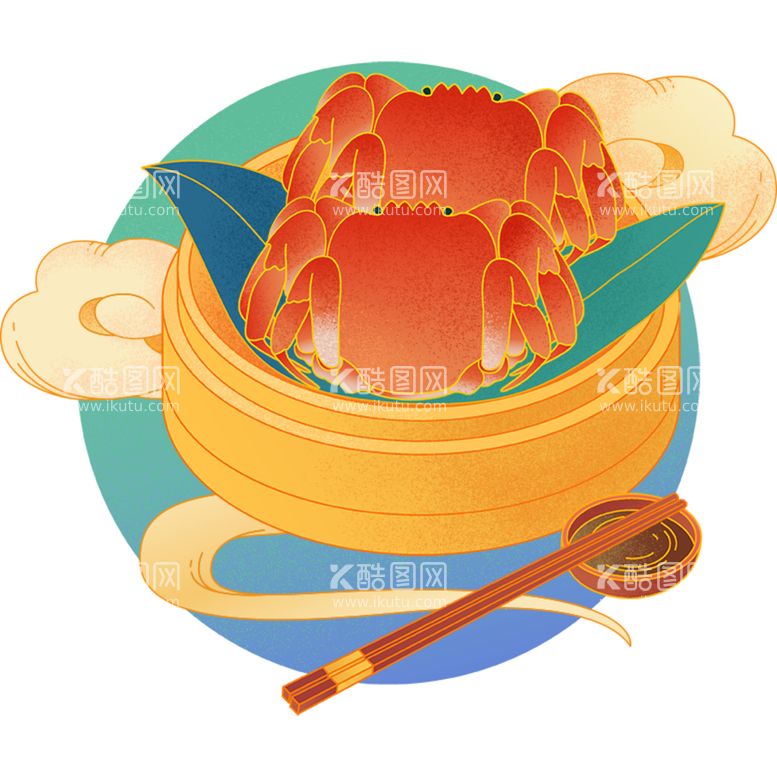 编号：80692801300334551172【酷图网】源文件下载-大闸蟹