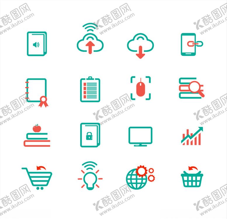 编号：16925009220607472531【酷图网】源文件下载-矢量办公图标