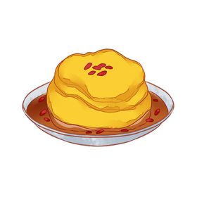 手绘枸杞菜肴