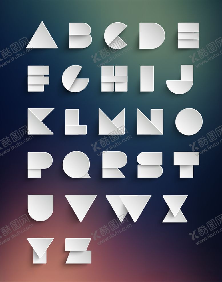 编号：37258409172234374303【酷图网】源文件下载-立体字母