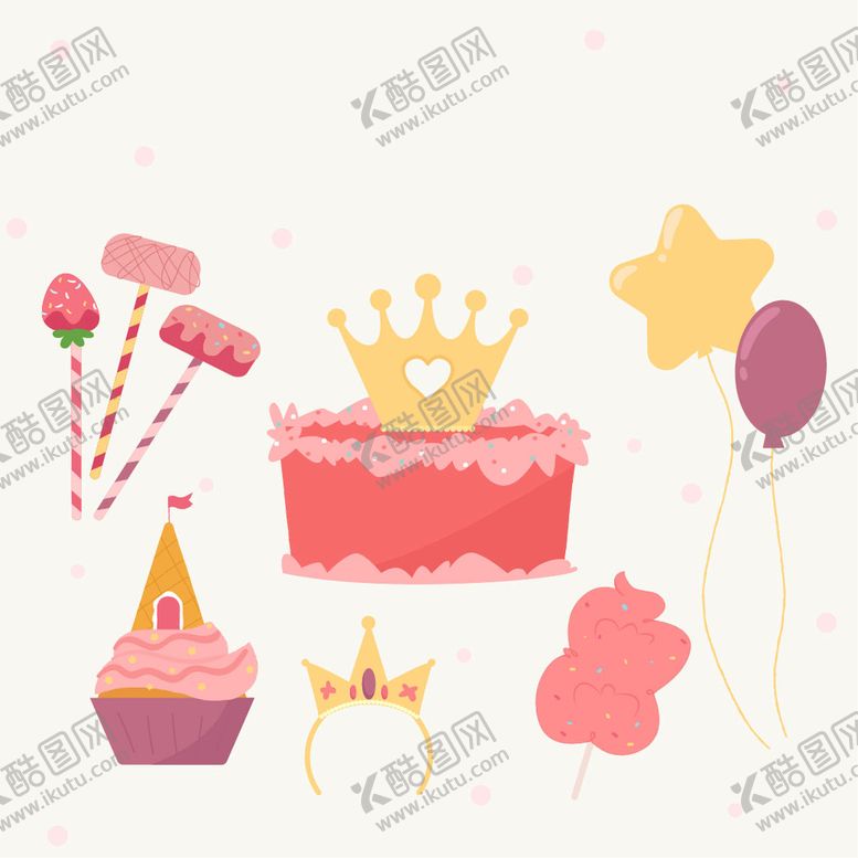 编号：74868610172110489208【酷图网】源文件下载-生日装饰