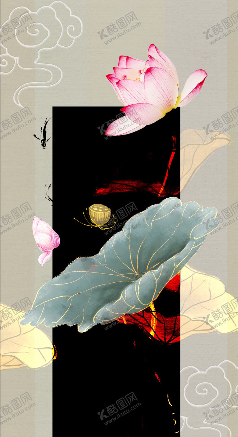 编号：58742203011713273929【酷图网】源文件下载-荷花玄关