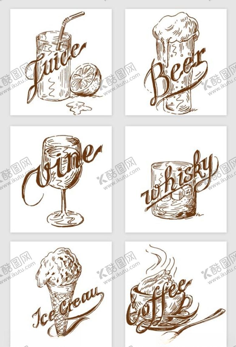 编号：70086011022024391642【酷图网】源文件下载-线条饮品