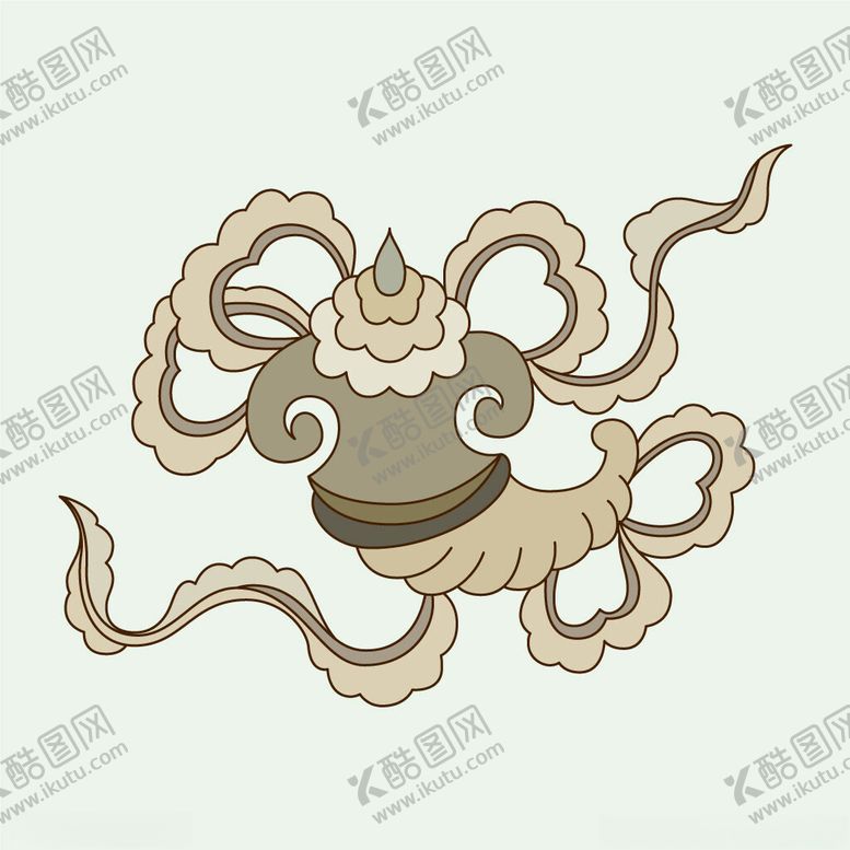 编号：15779504041230449327【酷图网】源文件下载-传统风格八爪神兽图案