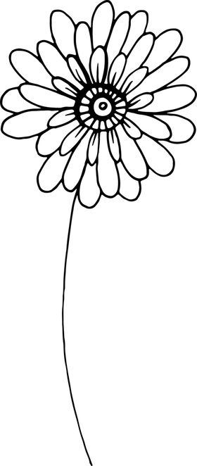 秘密花园PNG黑白png图案
