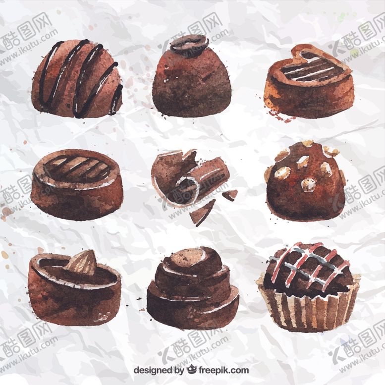 编号：24146809221638221884【酷图网】源文件下载-手绘巧克力