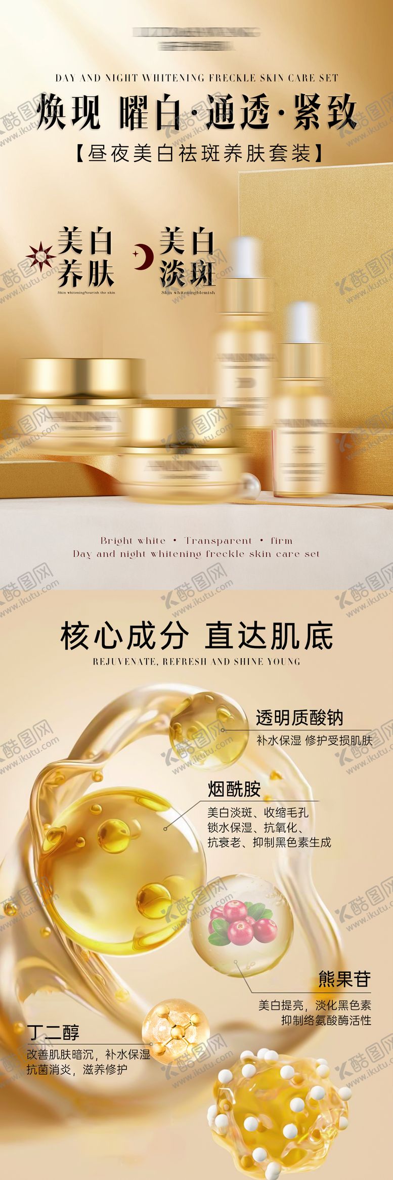 编号：15287506151354382505【酷图网】源文件下载-护肤品成分海报