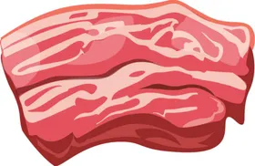 肉制品手绘禽畜类卡通