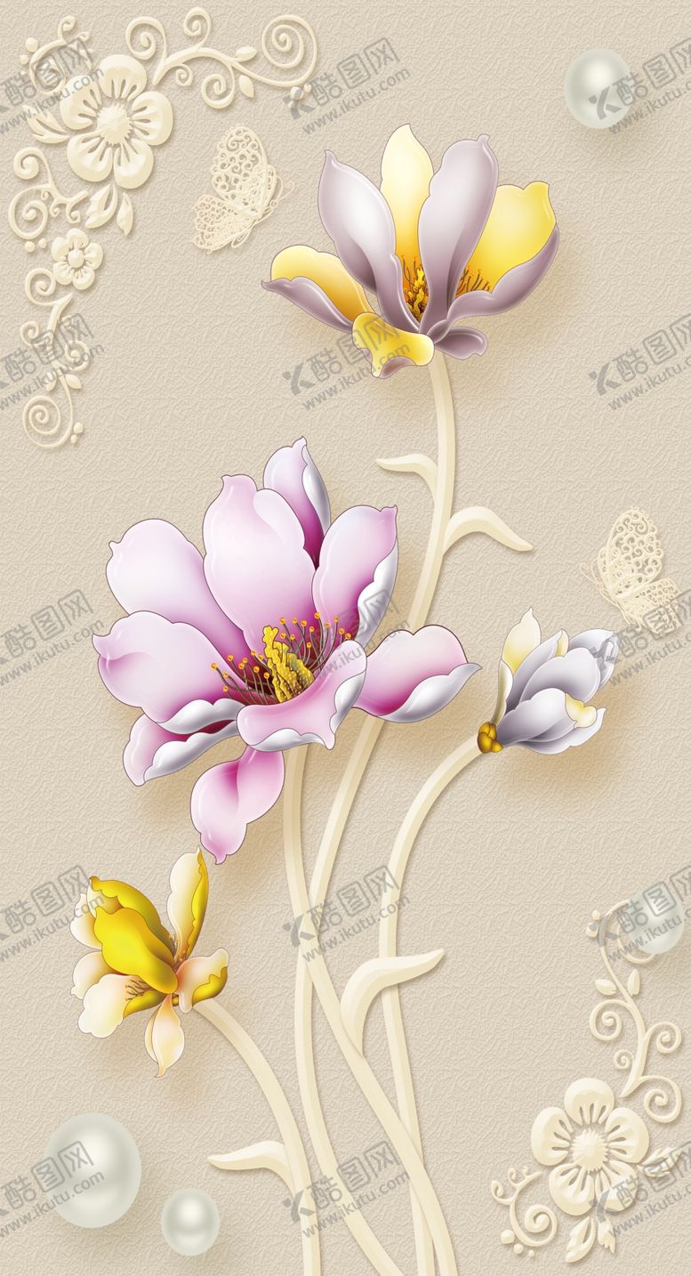 编号：17524802021423355702【酷图网】源文件下载-玉兰花玄关