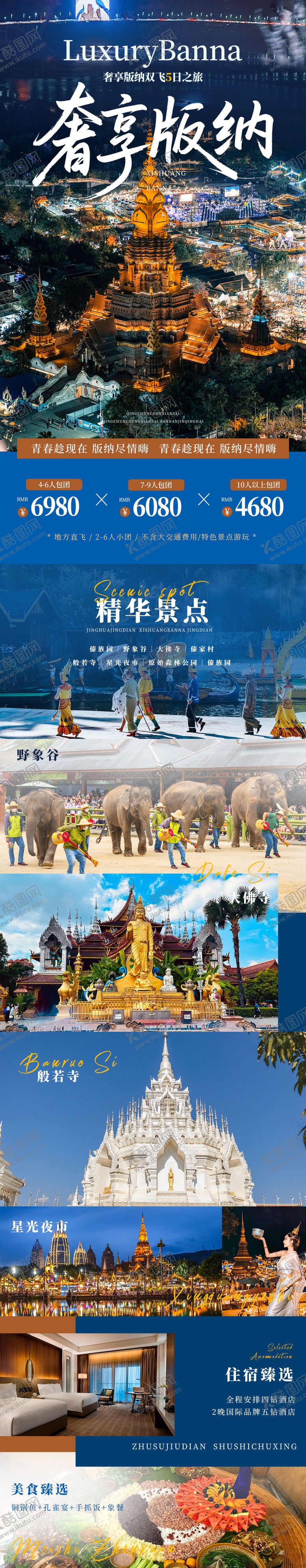 编号：55558202131759422364【酷图网】源文件下载-奢享版纳云南旅游长图