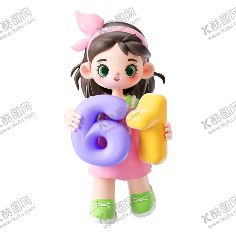 编号：57028801270108375729【酷图网】源文件下载-61儿童节可爱女童