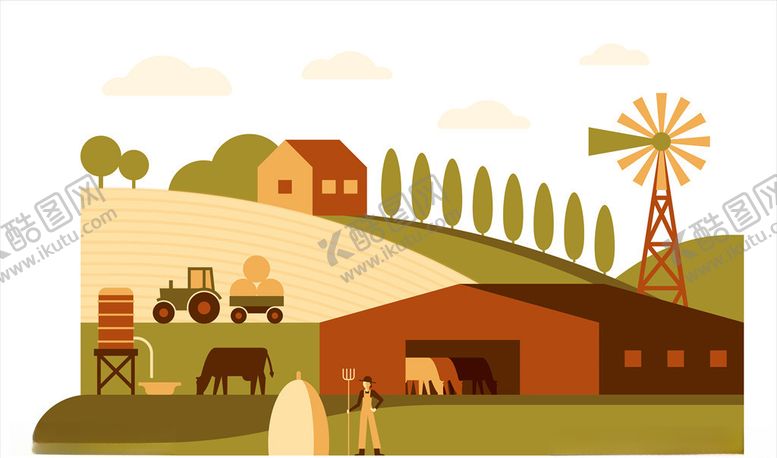 编号：56614109171211006110【酷图网】源文件下载-卡通农场
