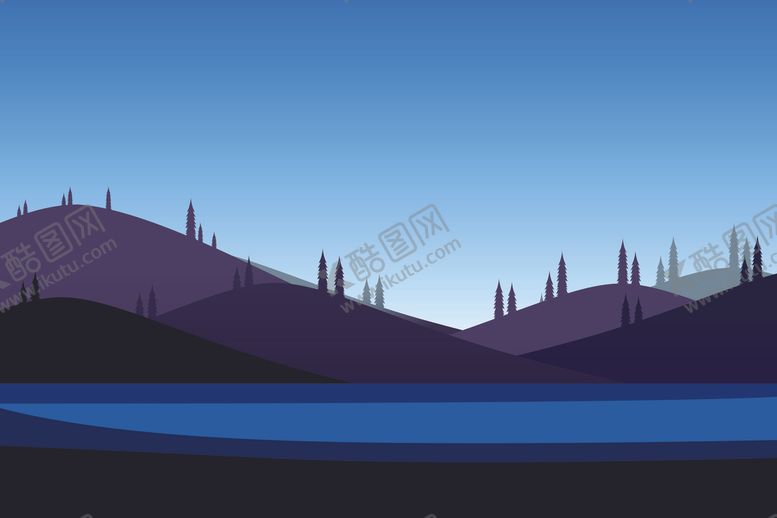 编号：48898109260554171958【酷图网】源文件下载-自然风光插画