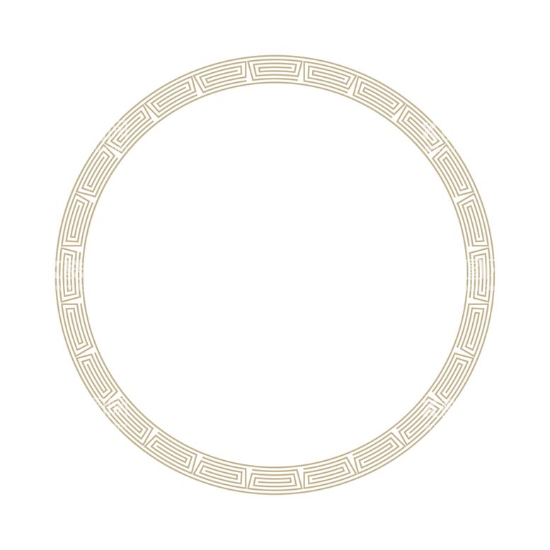 编号：39458609210337366725【酷图网】源文件下载-国风古式中式几何花纹圆环矢量图