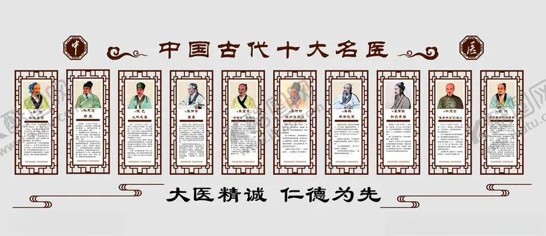 编号：68762802022209144659【酷图网】源文件下载-中医古代十大名医