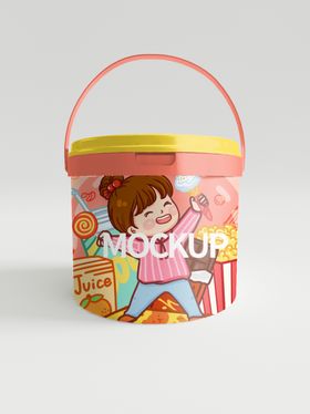 桶装食品包装样机