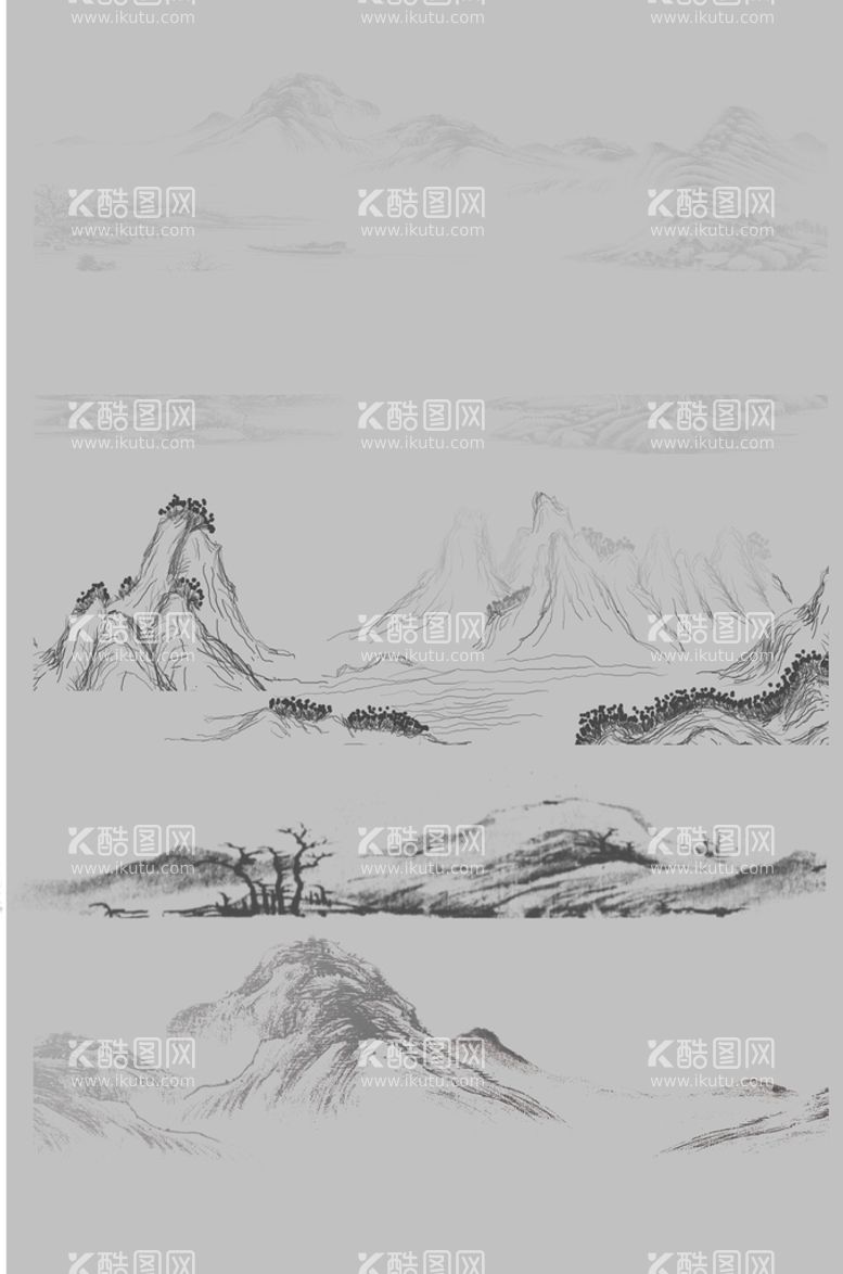 编号：54416110162051229288【酷图网】源文件下载-水墨山