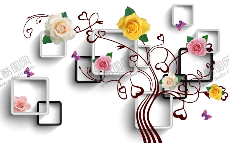 编号：92404109201005494223【酷图网】源文件下载-时尚简约移门装饰画