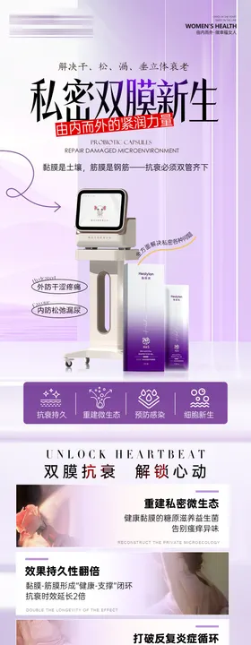 私密仪器产品修复抗衰海报