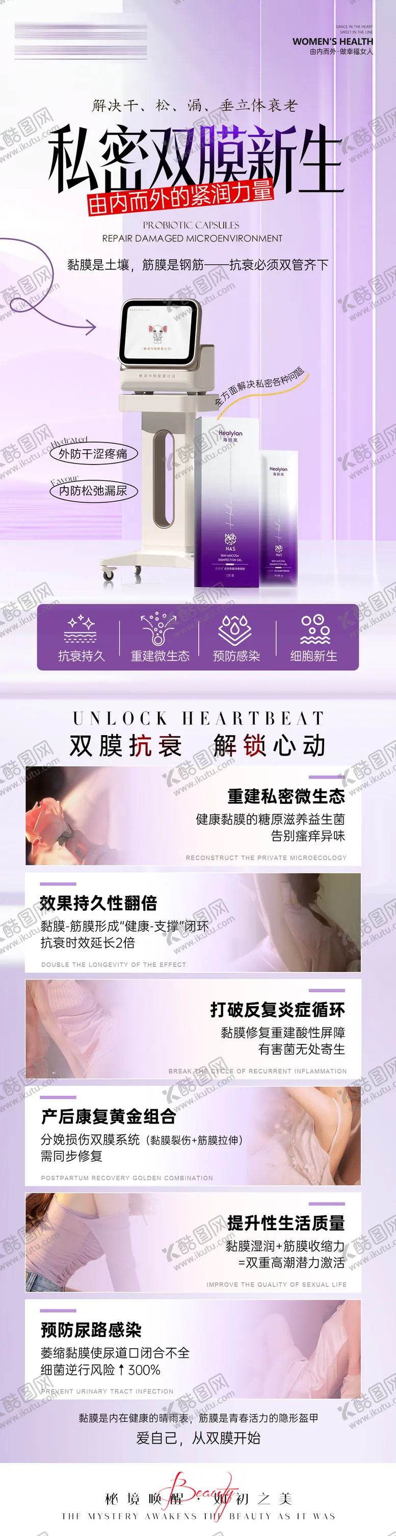 编号：98645812090823007215【酷图网】源文件下载-私密仪器产品修复抗衰海报