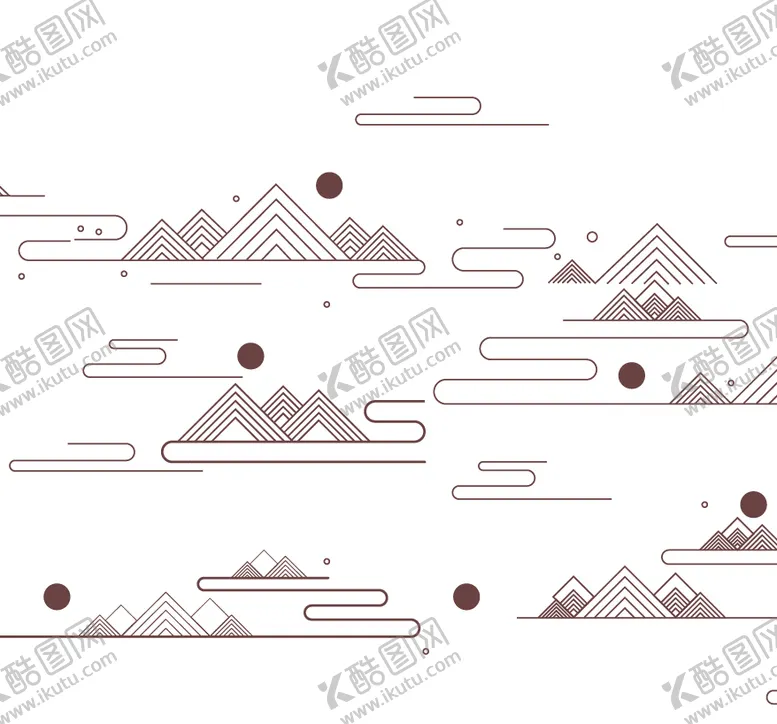 编号：06124509210558438913【酷图网】源文件下载-山线条太阳云