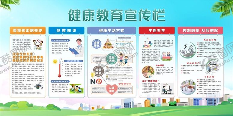 编号：97884006151423329059【酷图网】源文件下载-健康宣传栏