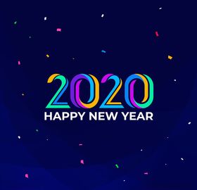 2020新年联欢晚会海报设计