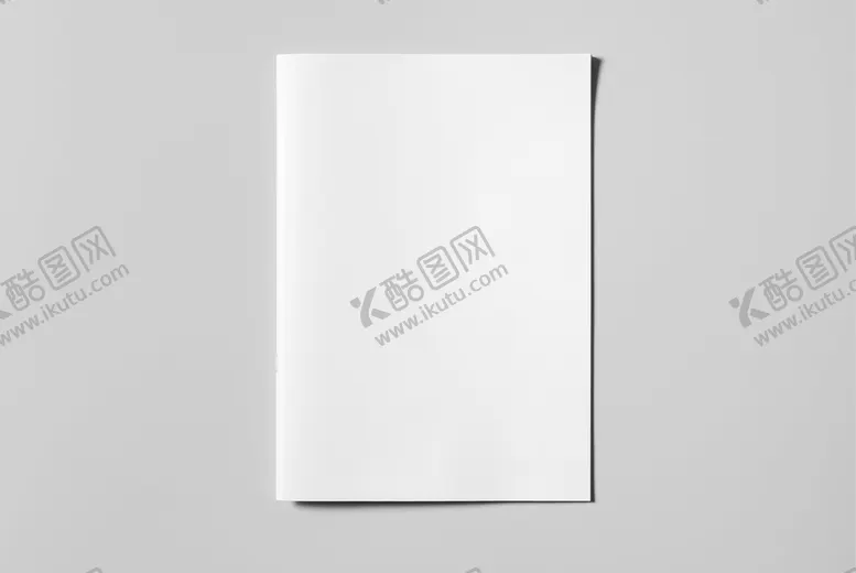 编号：07532109171905370245【酷图网】源文件下载-正面手册画册灰背景的样机展示 
