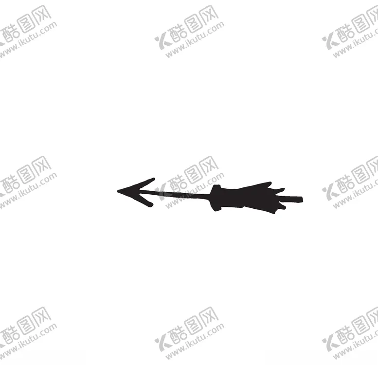 编号：62368007011856421931【酷图网】源文件下载-黑白手绘箭头