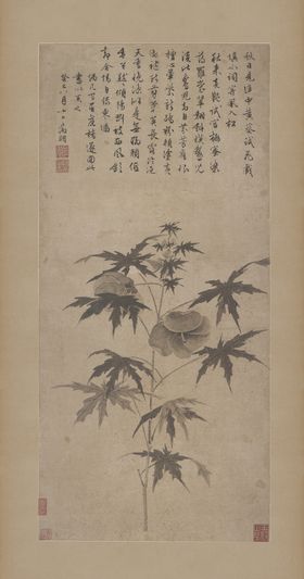 折枝花卉电视柜