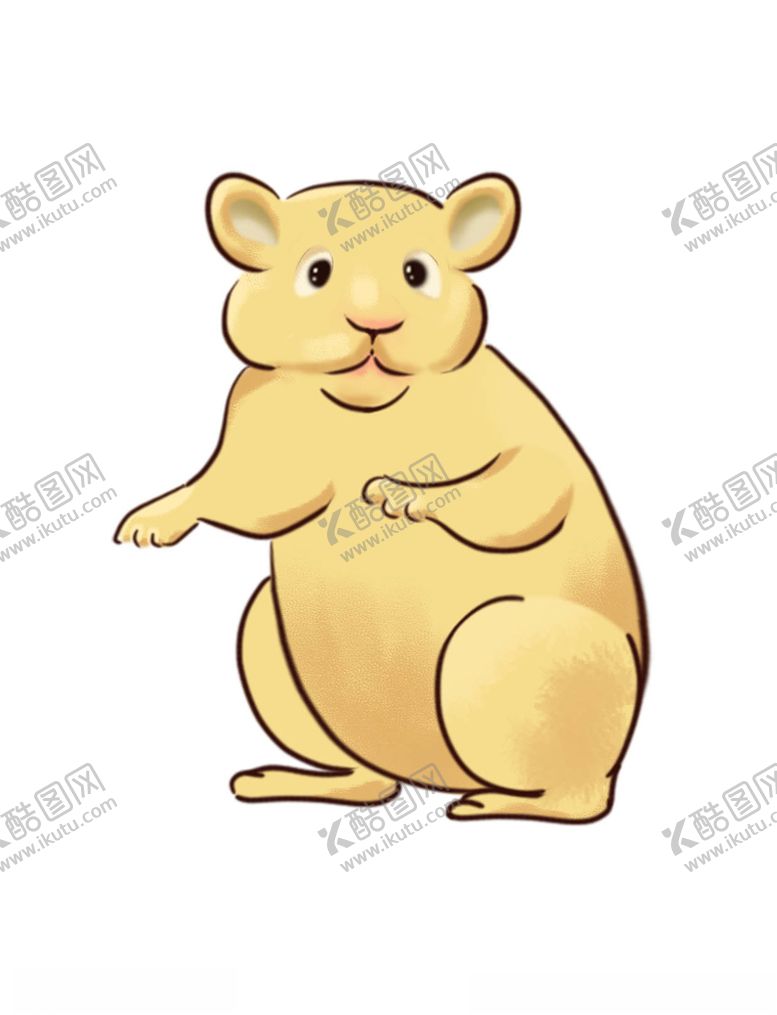 编号：14783210271446043866【酷图网】源文件下载-手绘卡通动物小仓鼠
