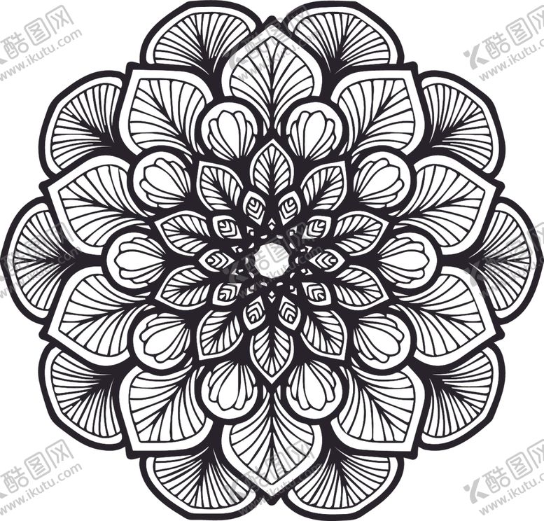 编号：60758809250722305392【酷图网】源文件下载-曼陀罗花纹