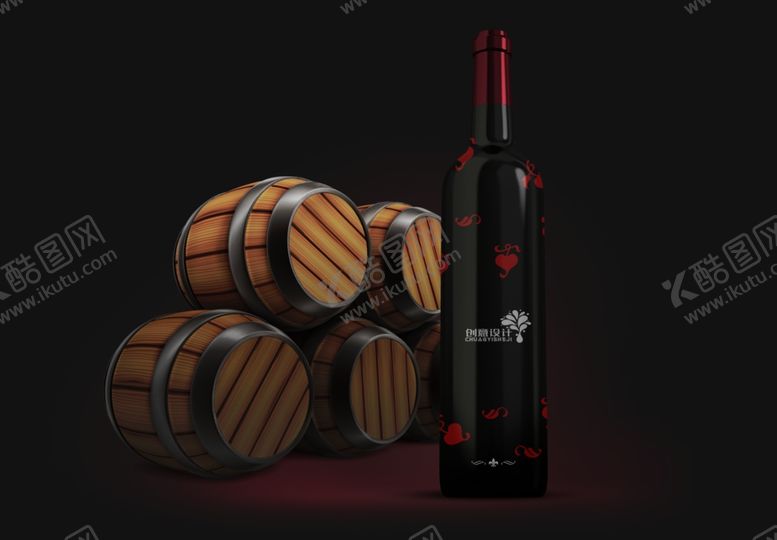 编号：85437410022204373616【酷图网】源文件下载-红酒样机