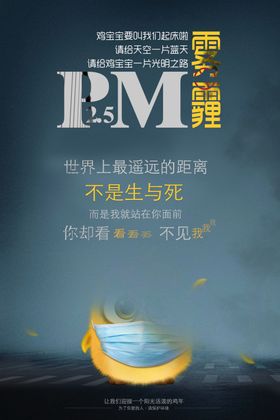 雾霾公益海报