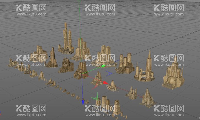 编号：66351810290817193971【酷图网】源文件下载-C4D模型建筑