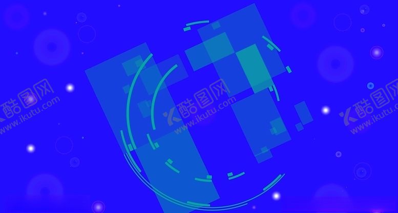 编号：84048405030716175005【酷图网】源文件下载-蓝底圆环科技素材