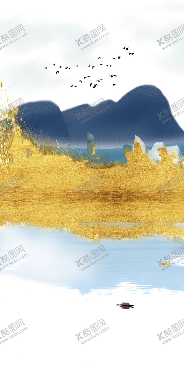 编号：80429709202217536920【酷图网】源文件下载-金色山水