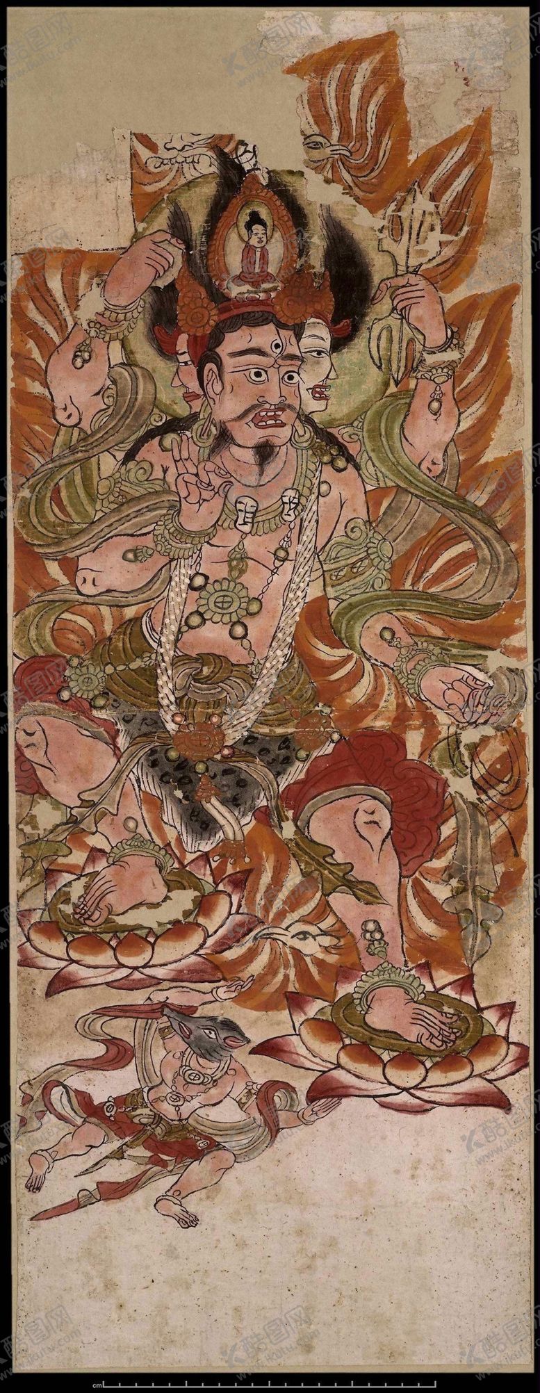 编号：12278810042328245690【酷图网】源文件下载-敦煌风格绘画图案