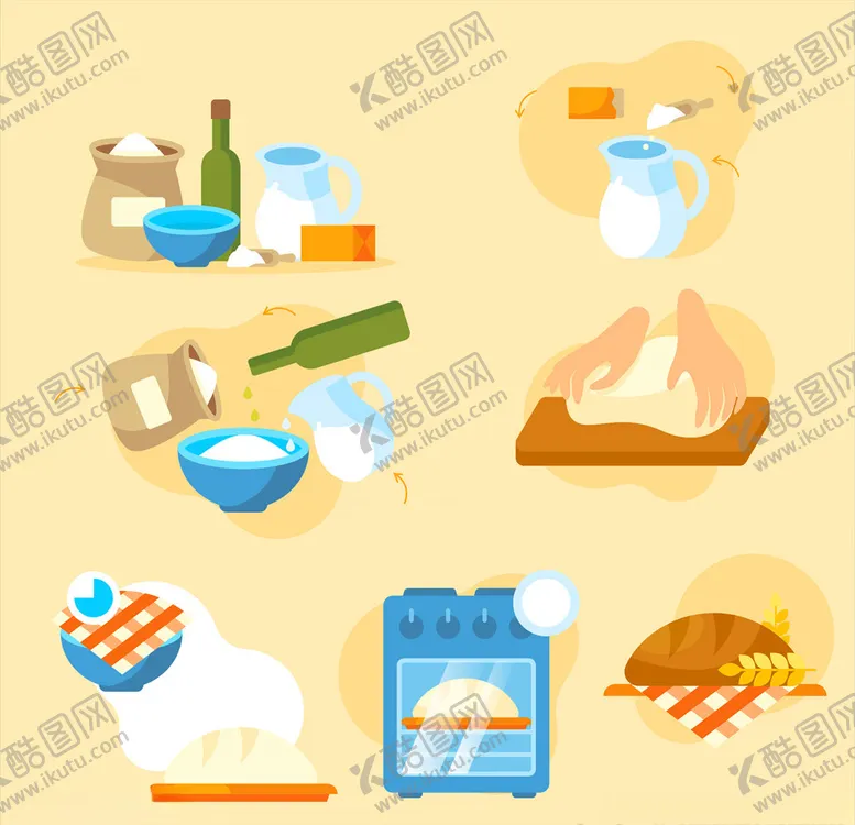 编号：58126407031437583237【酷图网】源文件下载-矢量厨房蔬菜食品素材