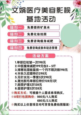 医疗美容基地活动海报