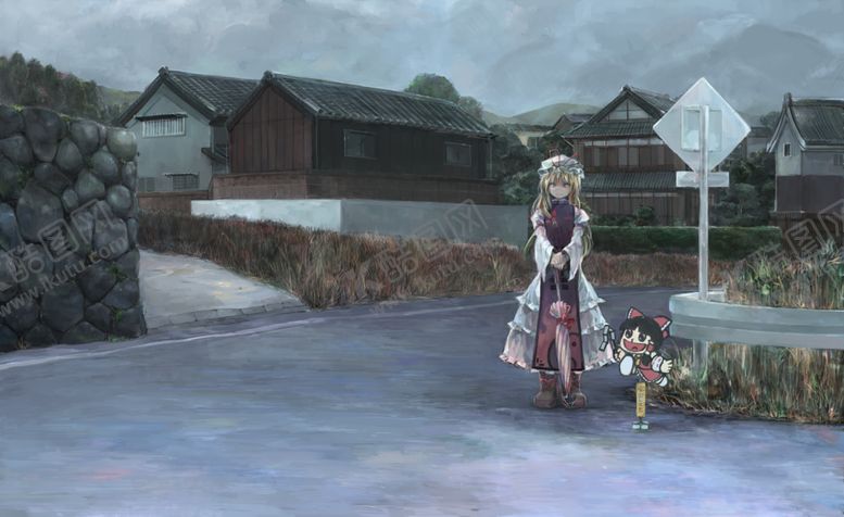 编号：70347707050046367096【酷图网】源文件下载-日式小清新街道风景插画