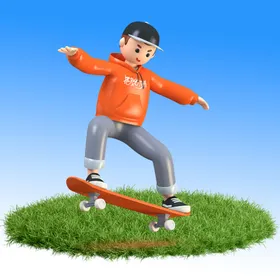 滑板分层3dpsd