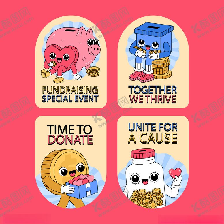 编号：46106610121826353575【酷图网】源文件下载-可爱卡通捐款呼吁图