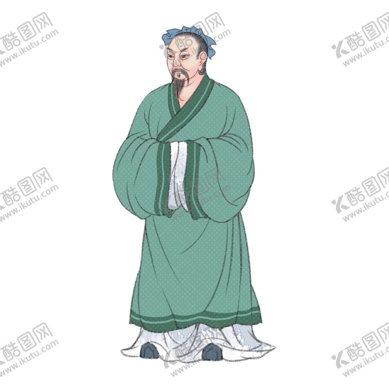 编号：53082107060419519887【酷图网】源文件下载-国学人物插画
