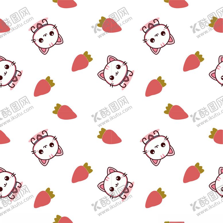 编号：70063701262337114740【酷图网】源文件下载-小猫印花图案