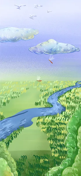春季暖花开浪漫蝴蝶谷雨