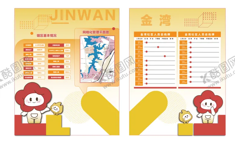 编号：52424004241924333272【酷图网】源文件下载-社区网格管理人员导向堆头美陈