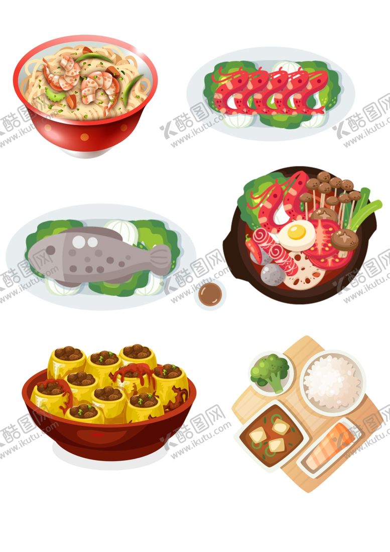 编号：98601102191213435208【酷图网】源文件下载-中式菜肴免扣素材
