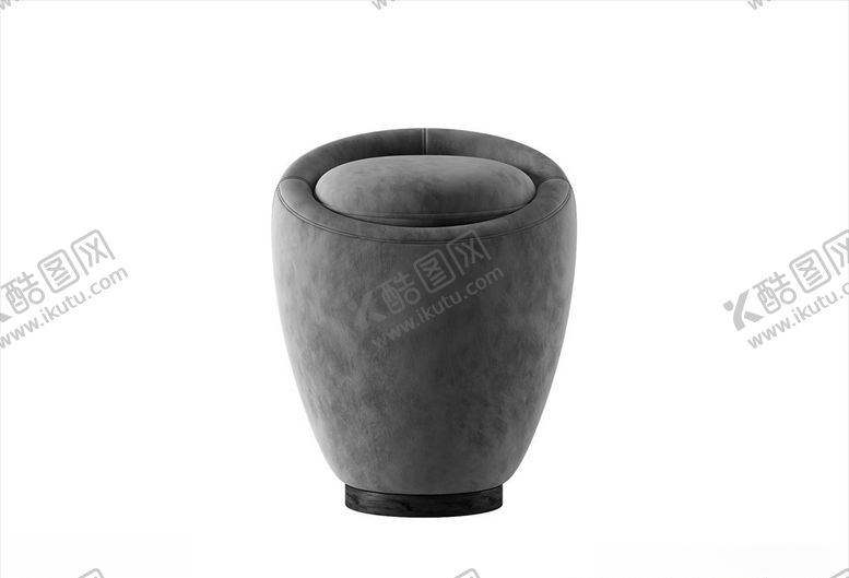 编号：89381303150357542142【酷图网】源文件下载-3D凳子模型皮墩家具